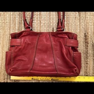 Tignanello burnt orange leather purse